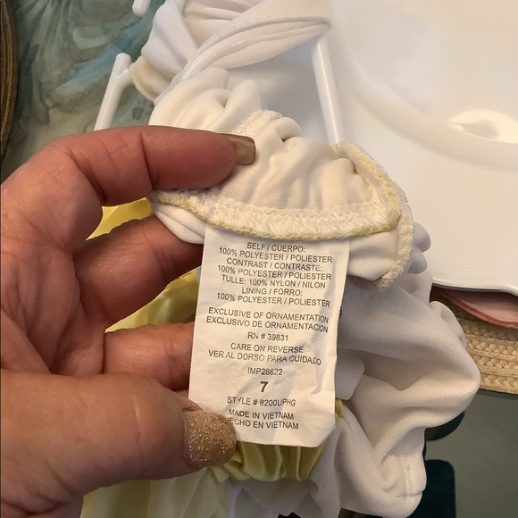 Sequin Hearts dress Grecian Look white formal or party 🎉 look soft material <7> - Picture 5 of 11